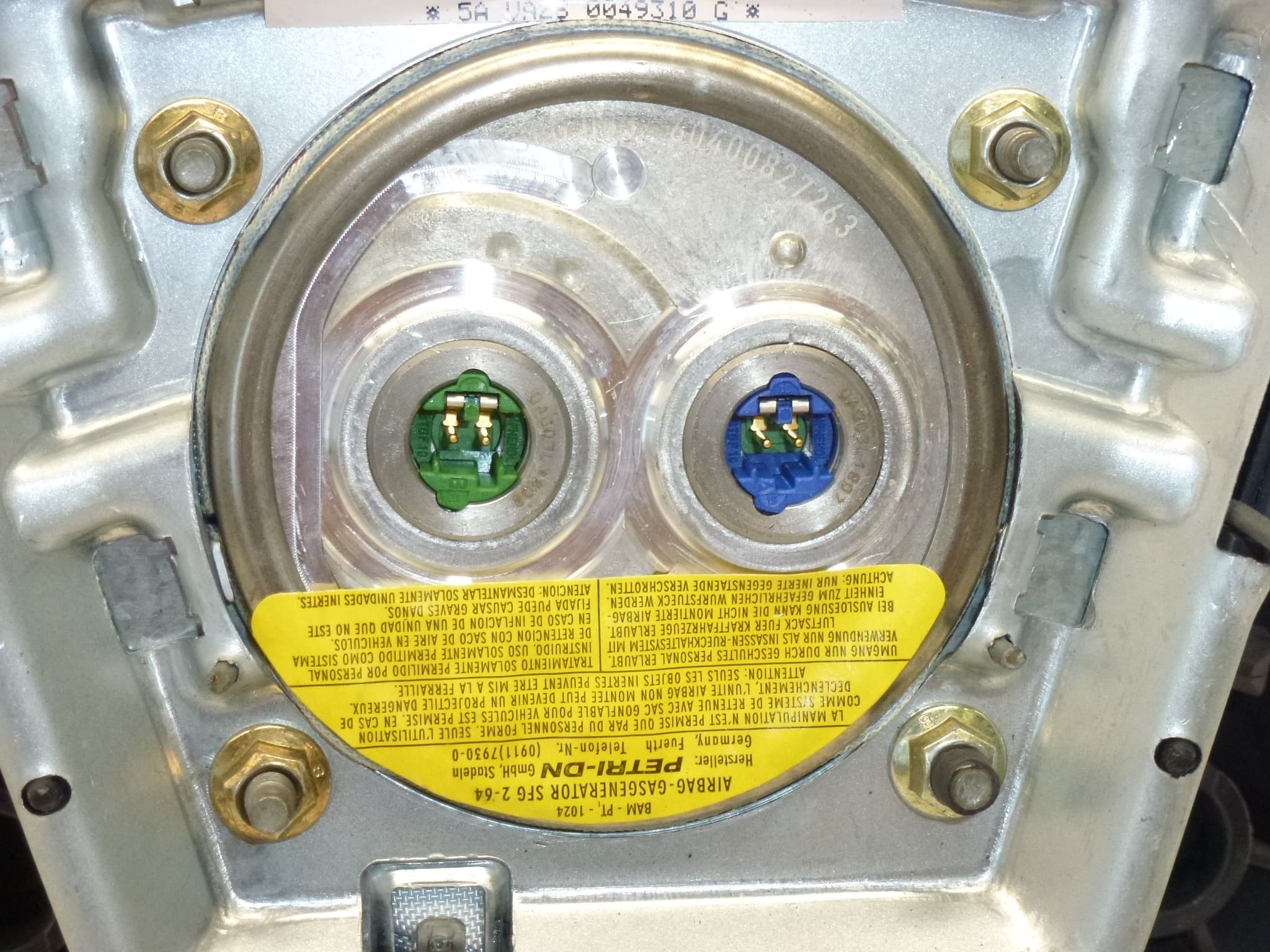 Airbag Fahrer Citroën C8 14958410YR 4112HQ – Bild 2