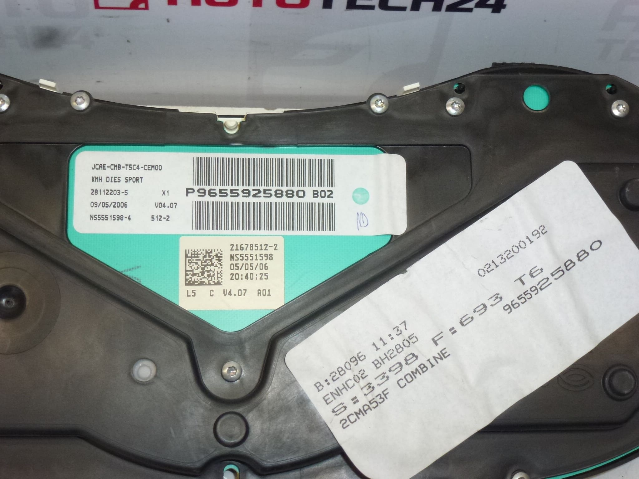 Drehzahlmesser Peugeot 307 II 239000 km 9655925880 – Bild 2