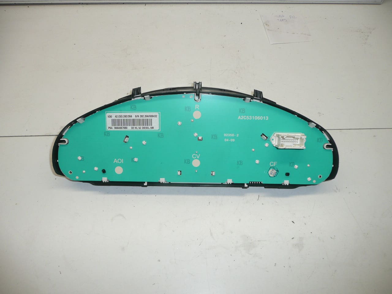 Drehzahlmesser Peugeot 407 9664667680 610385 – Bild 2