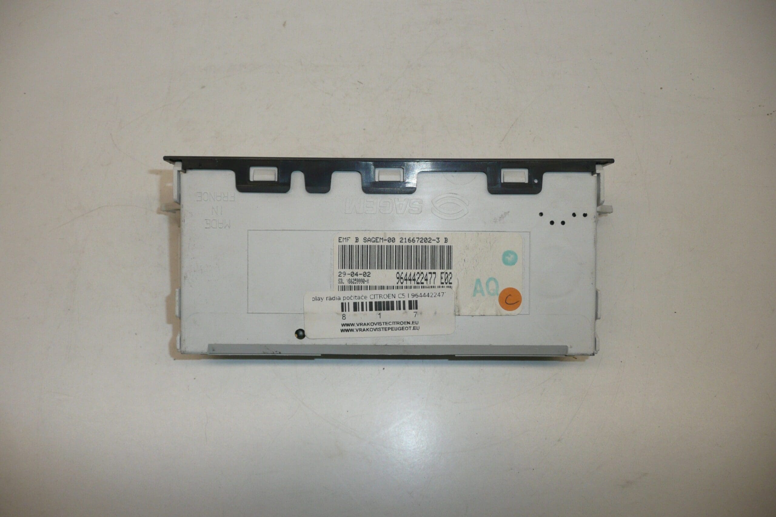 Display Citroën C5 I 9644422477 E02 6155V6