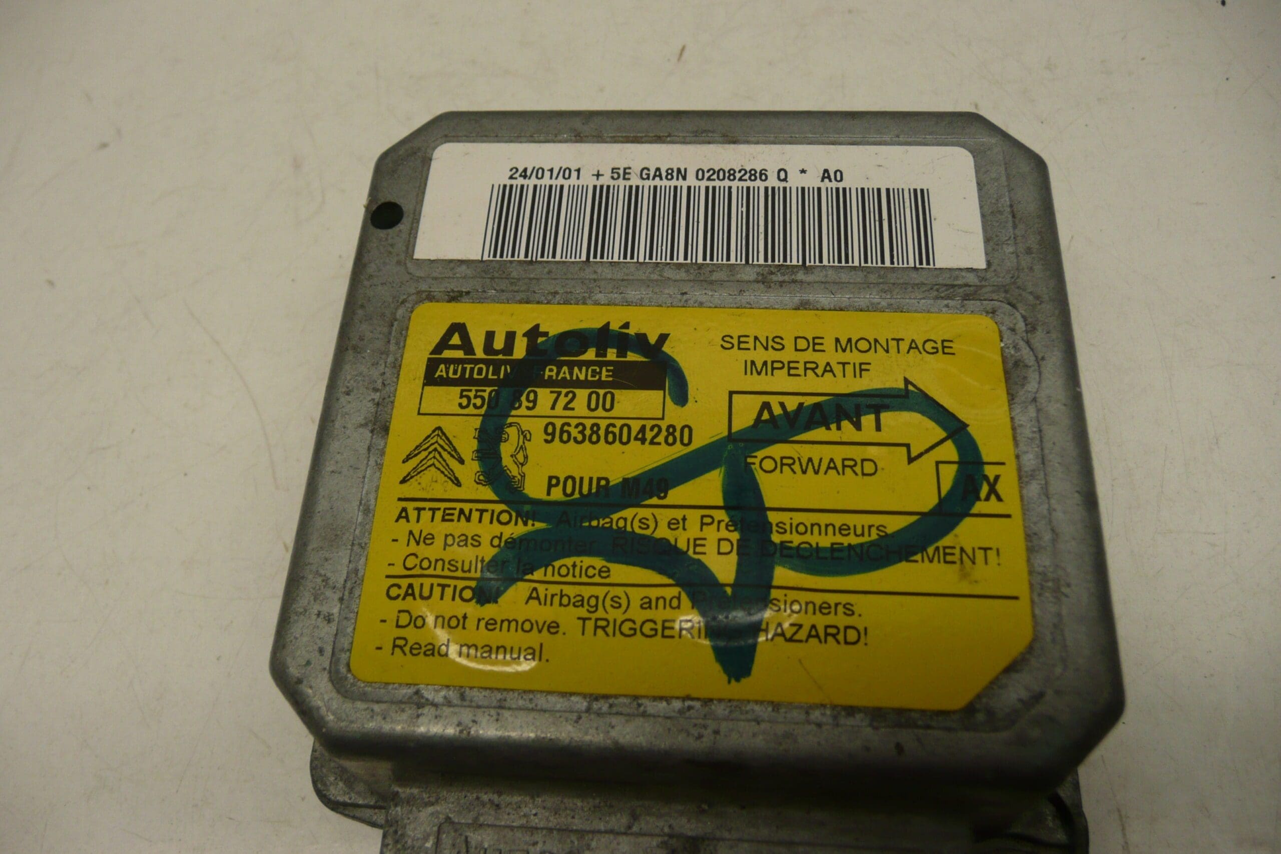 Airbageinheit Citroën Berlingo I 9638604280