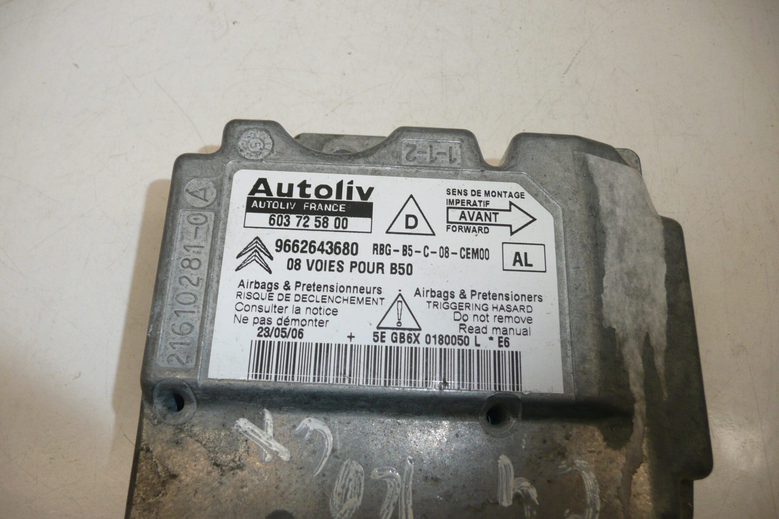 Airbageinheit Citroën C4 9662643680