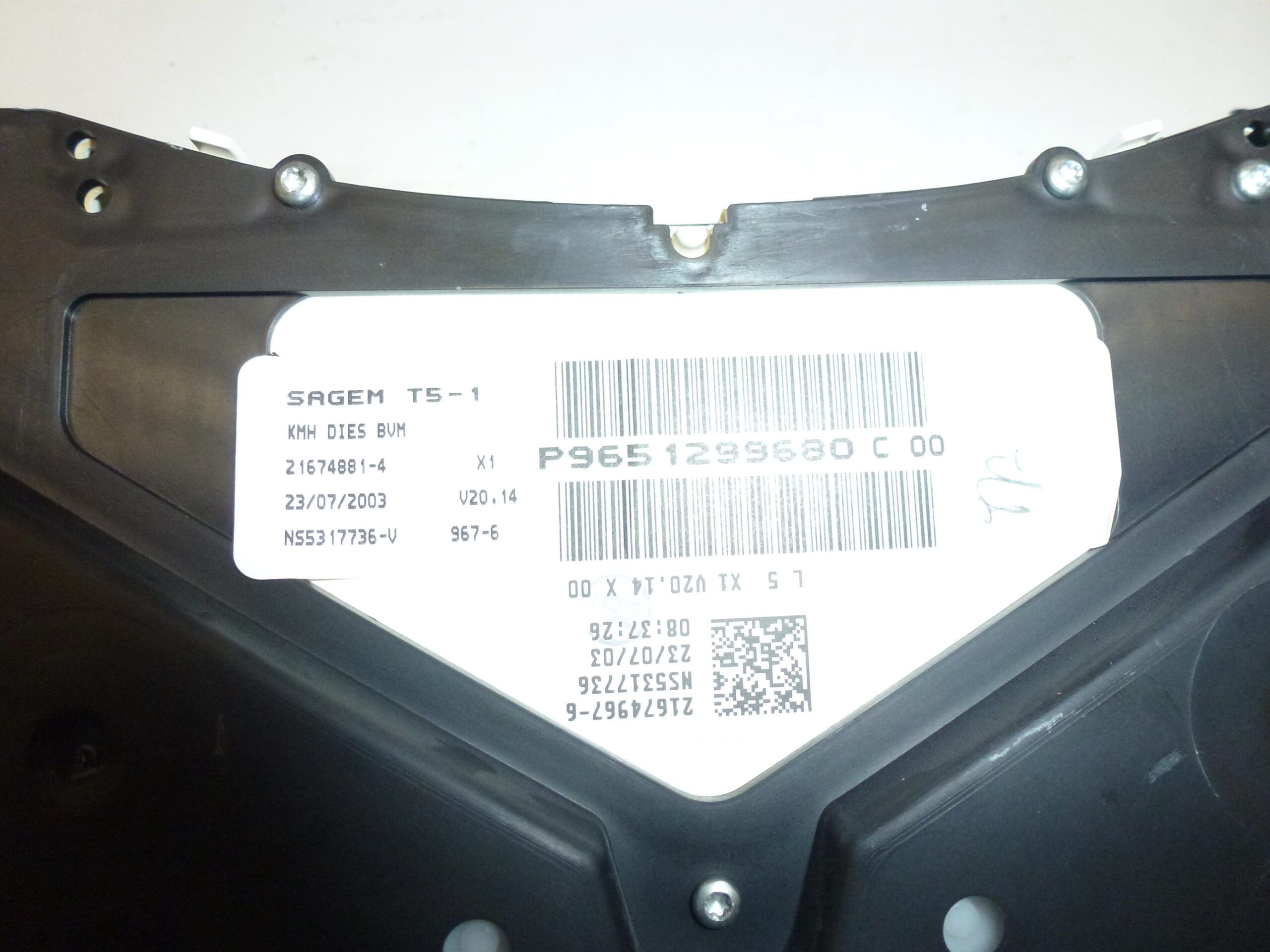 Tachometer Peugeot 307 168 Tausend km 9651299680 6104ZS