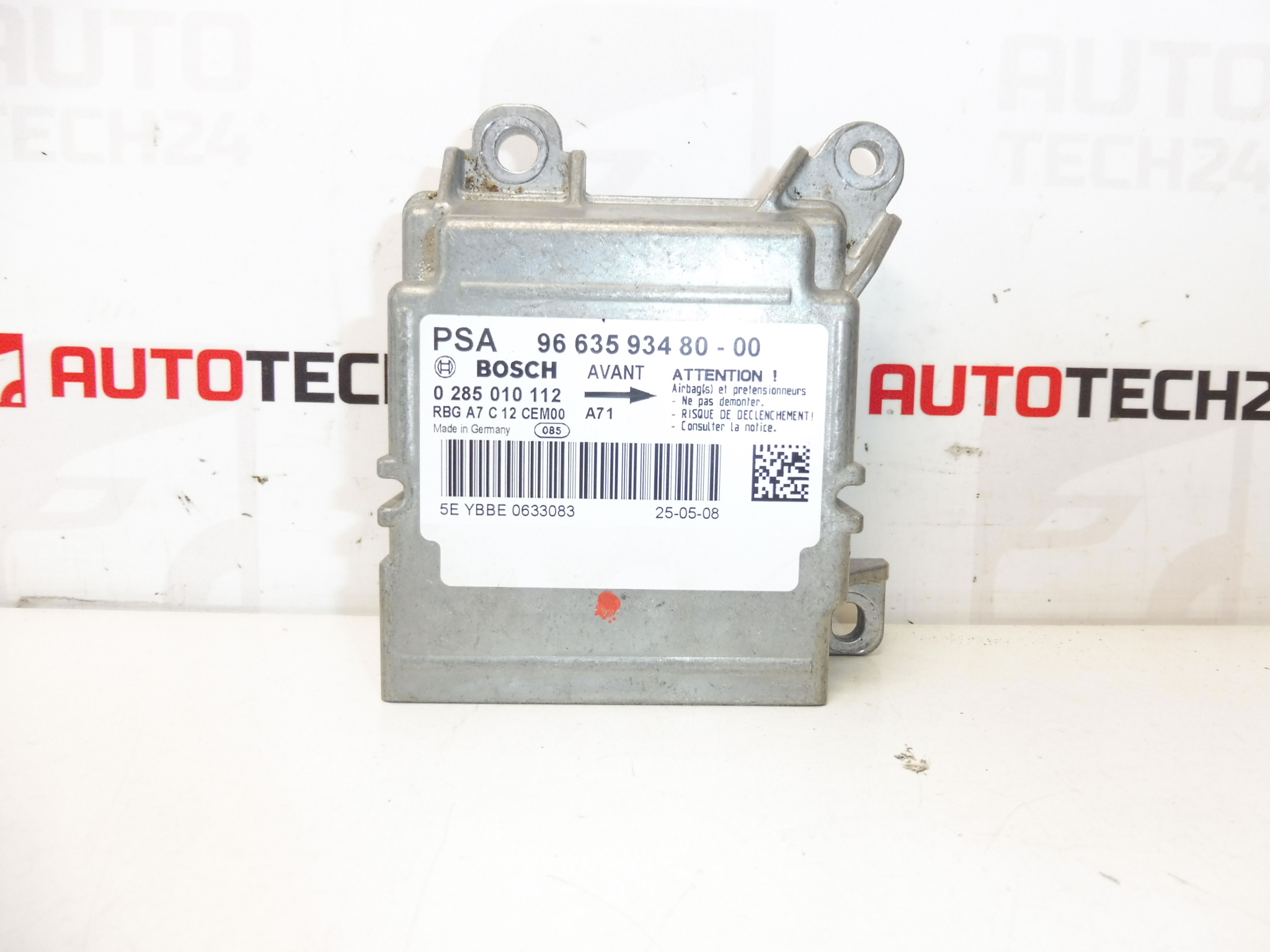 Bosch Peugeot 207 Airbageinheit 9663593480 0285010112 654664