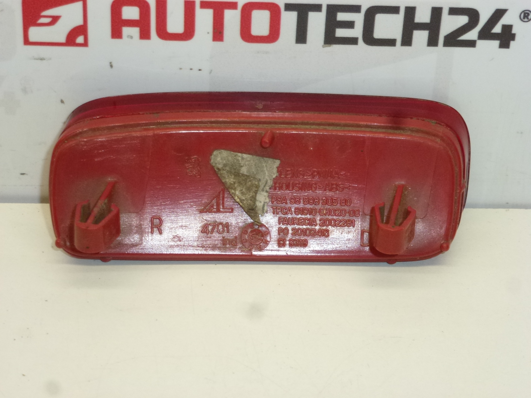 Rückstrahler rechts Citroën C1 Peugeot 107 9659830580